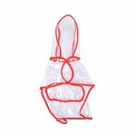 Paris Prix Imperméable pour Chien  Transparent  50cm Rouge