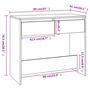 Voir la diapositive 6 : VIDAXL Table console sonoma gris 89x41x76,5 cm bois d'ingenierie