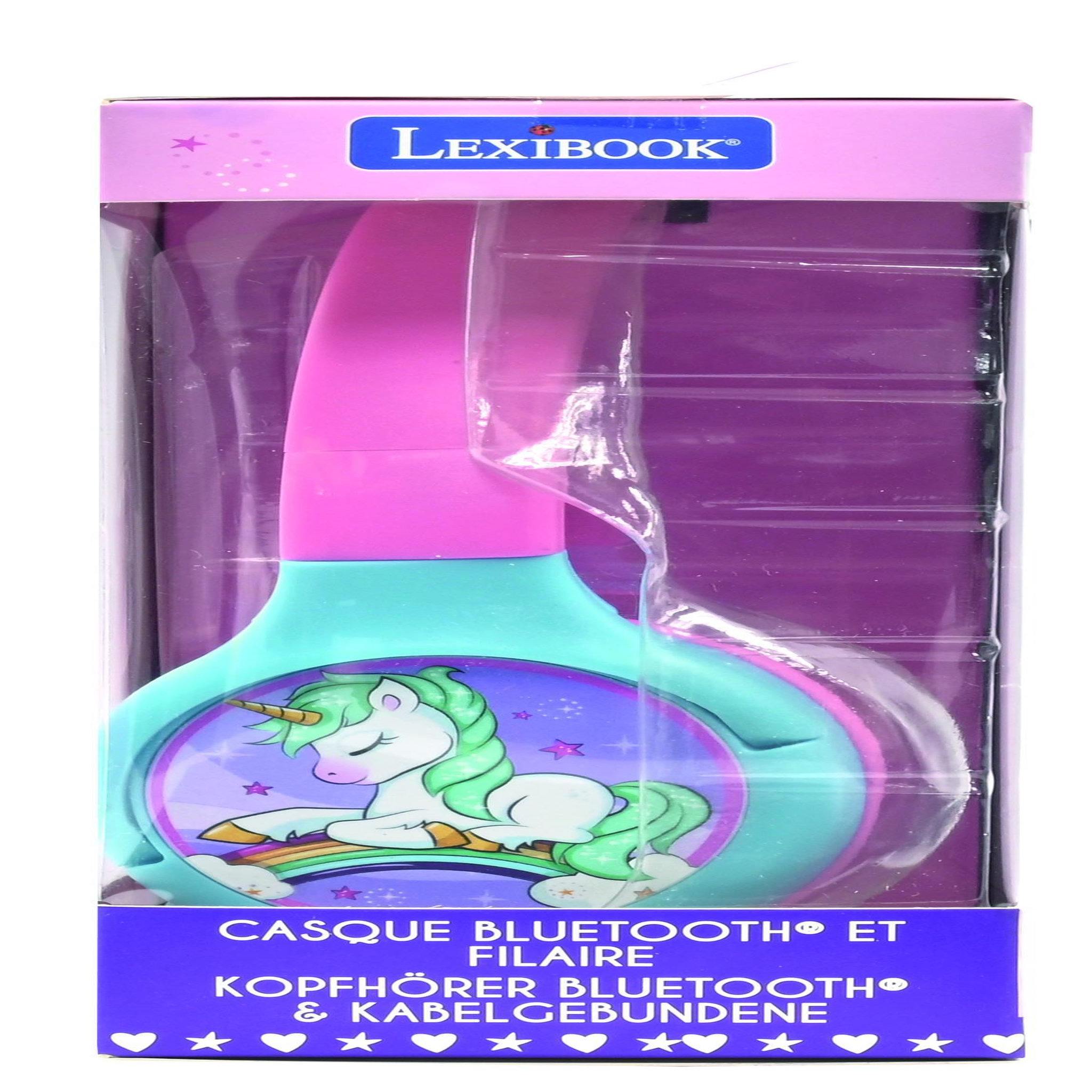 Voir la diapositive 6 : Lexibook Casque 2 en 1 Licorne Bluetooth et Filaire avec limitation de son