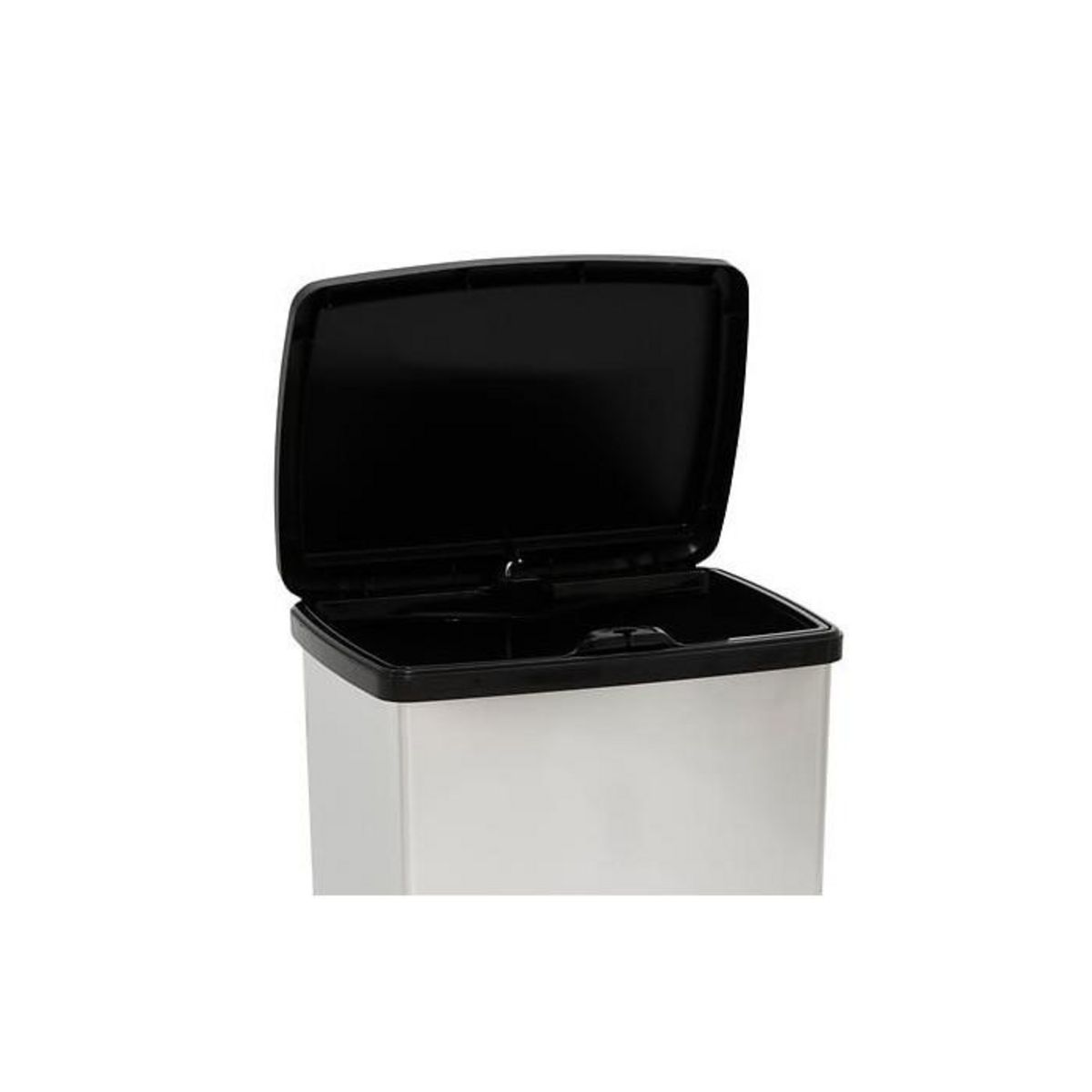 FIVE Poubelle à Pédale  Slim  50L Argent