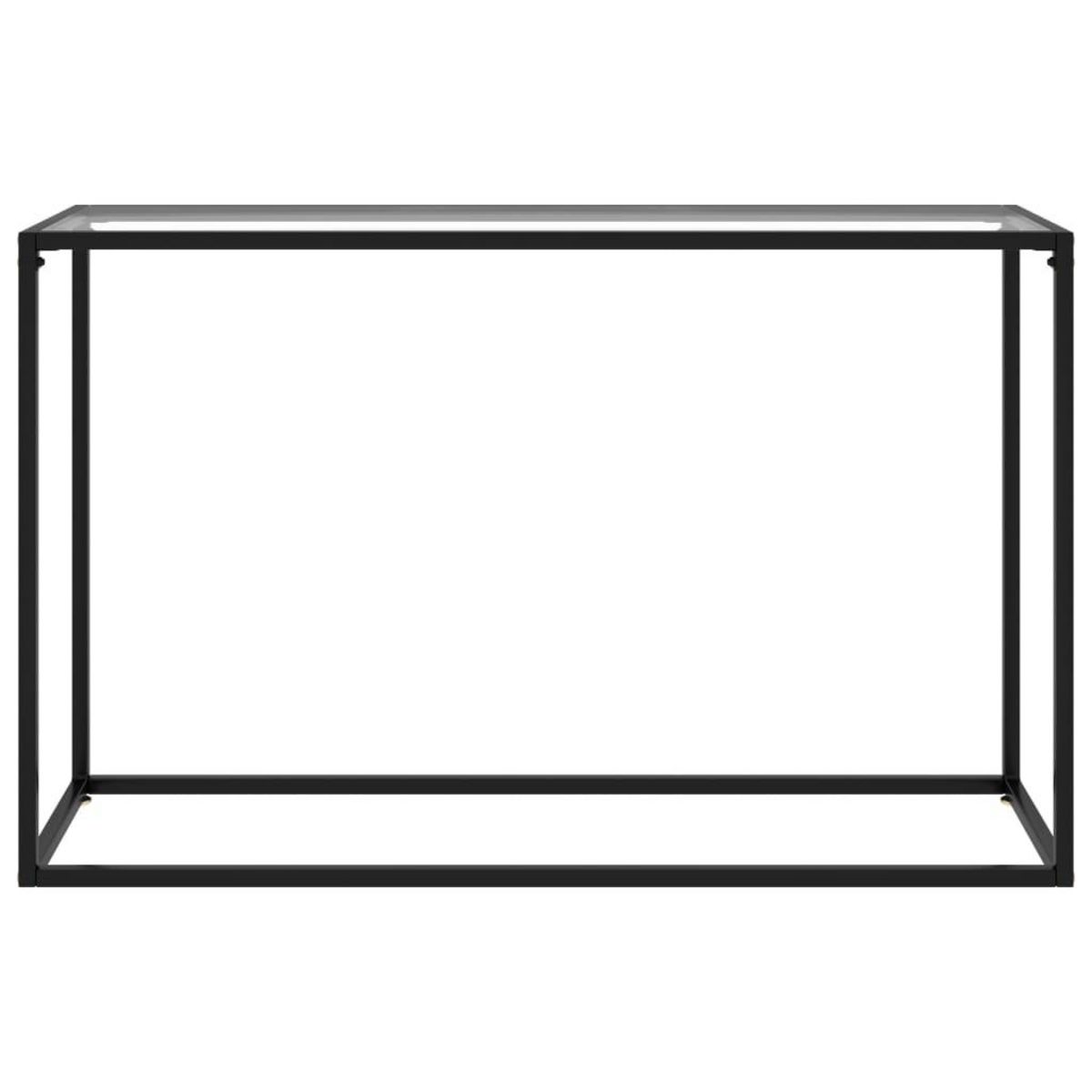 VIDAXL Table console Transparent 120x35x75 cm Verre trempe