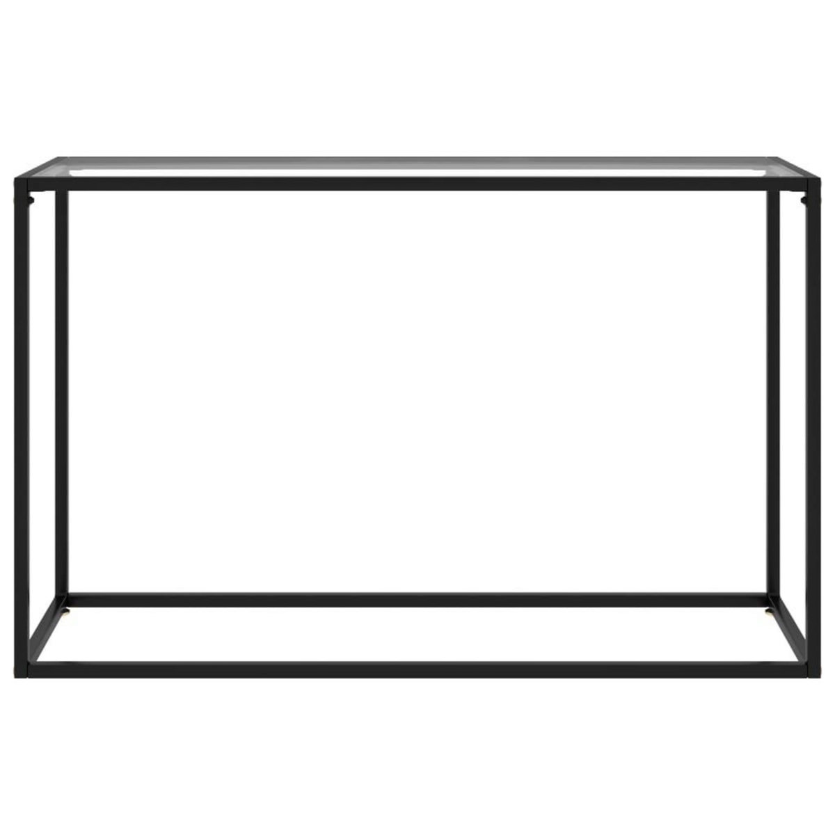 VIDAXL Table console Transparent 120x35x75 cm Verre trempe