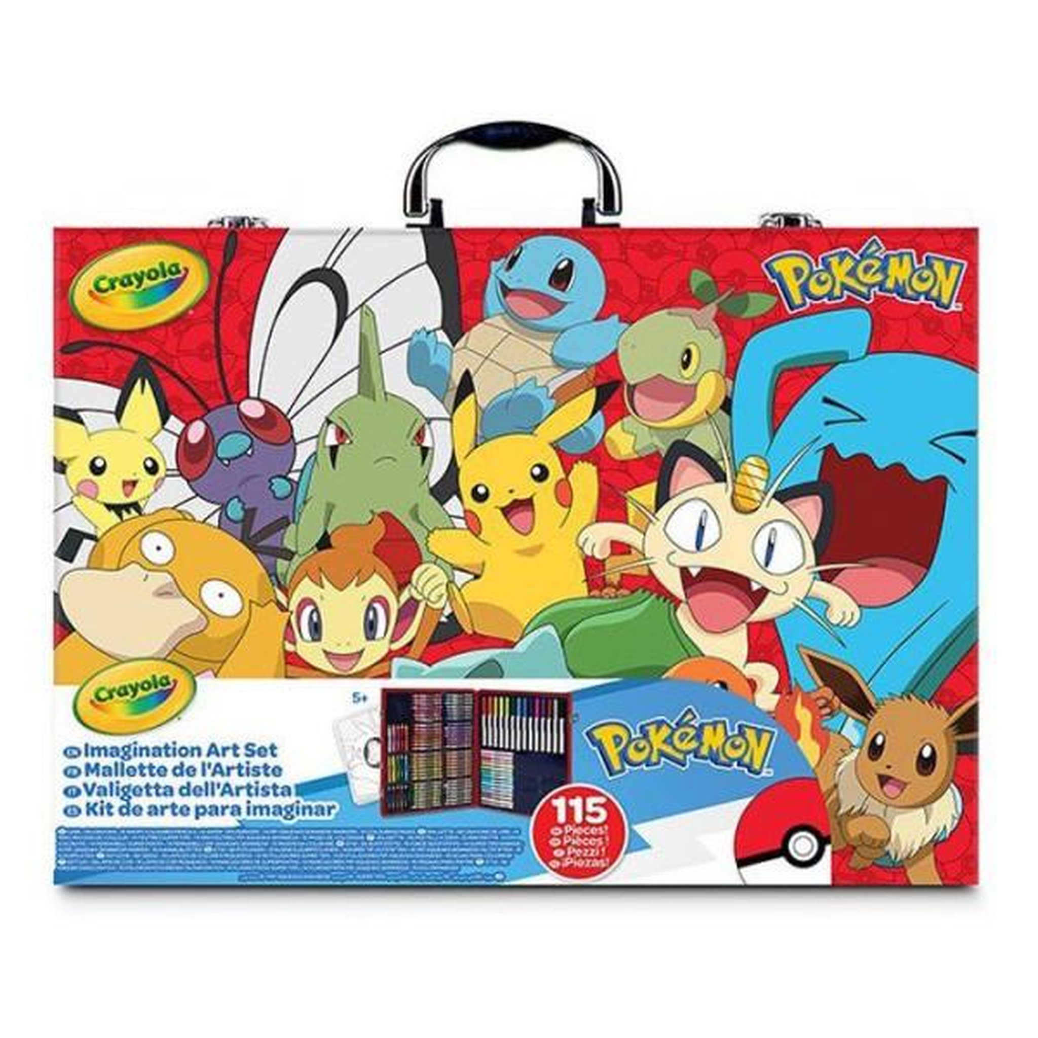 Voir la diapositive 2 : Crayola Mallette de coloriage - CRAYOLA - Inspiration Art Case Pokémon - 125 pieces - Rangement intégré