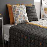 ATELIER DU COTON Parure de draps 100% coton 57fils arturo. Coloris disponibles : Gris