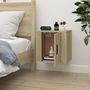 Voir la diapositive 4 : VIDAXL Meuble TV mural Chene sonoma 40x34,5x40 cm