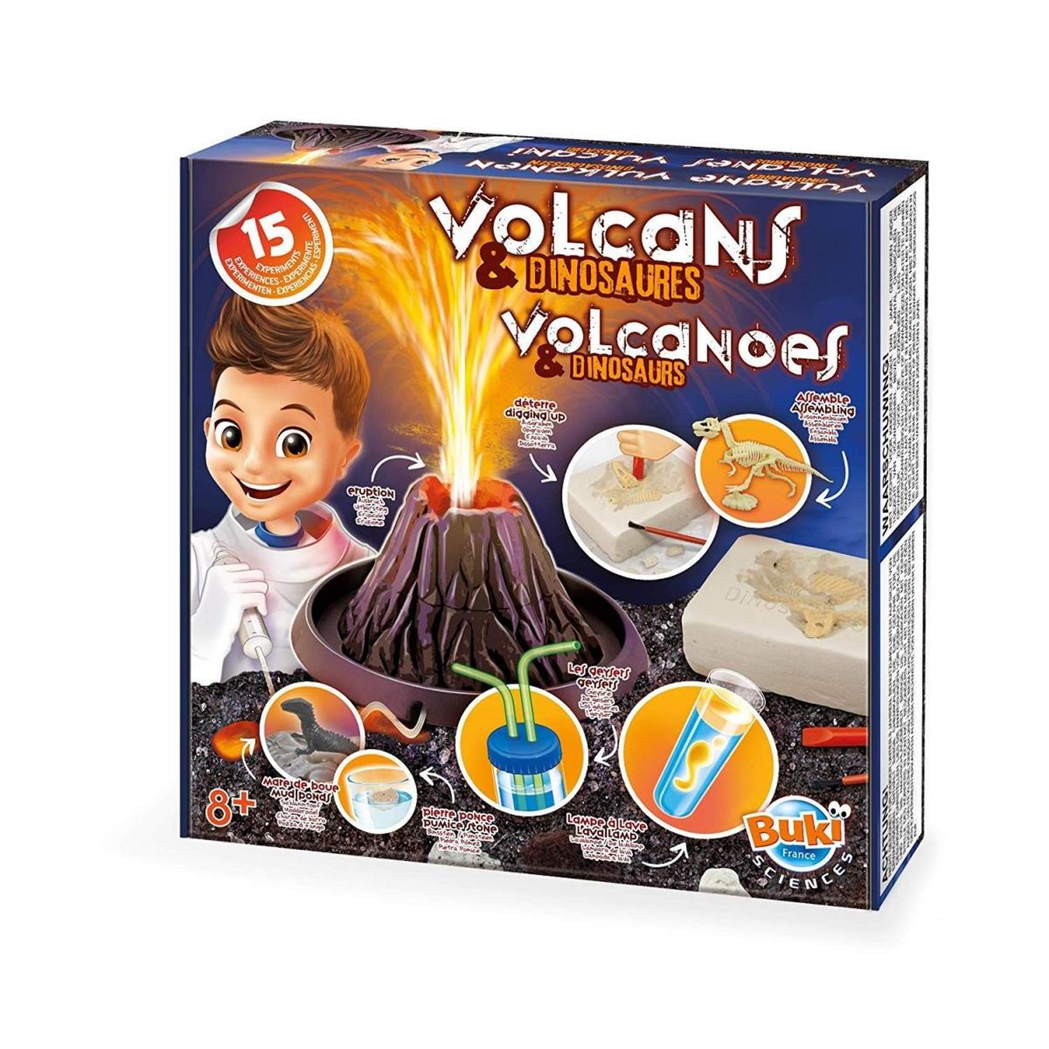 BUKI Volcans et dinosaures Jeu d experience