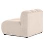 Voir la diapositive 6 : LISA DESIGN Debbie - module d'assise sans accoudoirs en tissu texturé