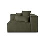 Voir la diapositive 5 : LISA DESIGN Colombine - module d'assise droit - en velours côtelé grosses côtes