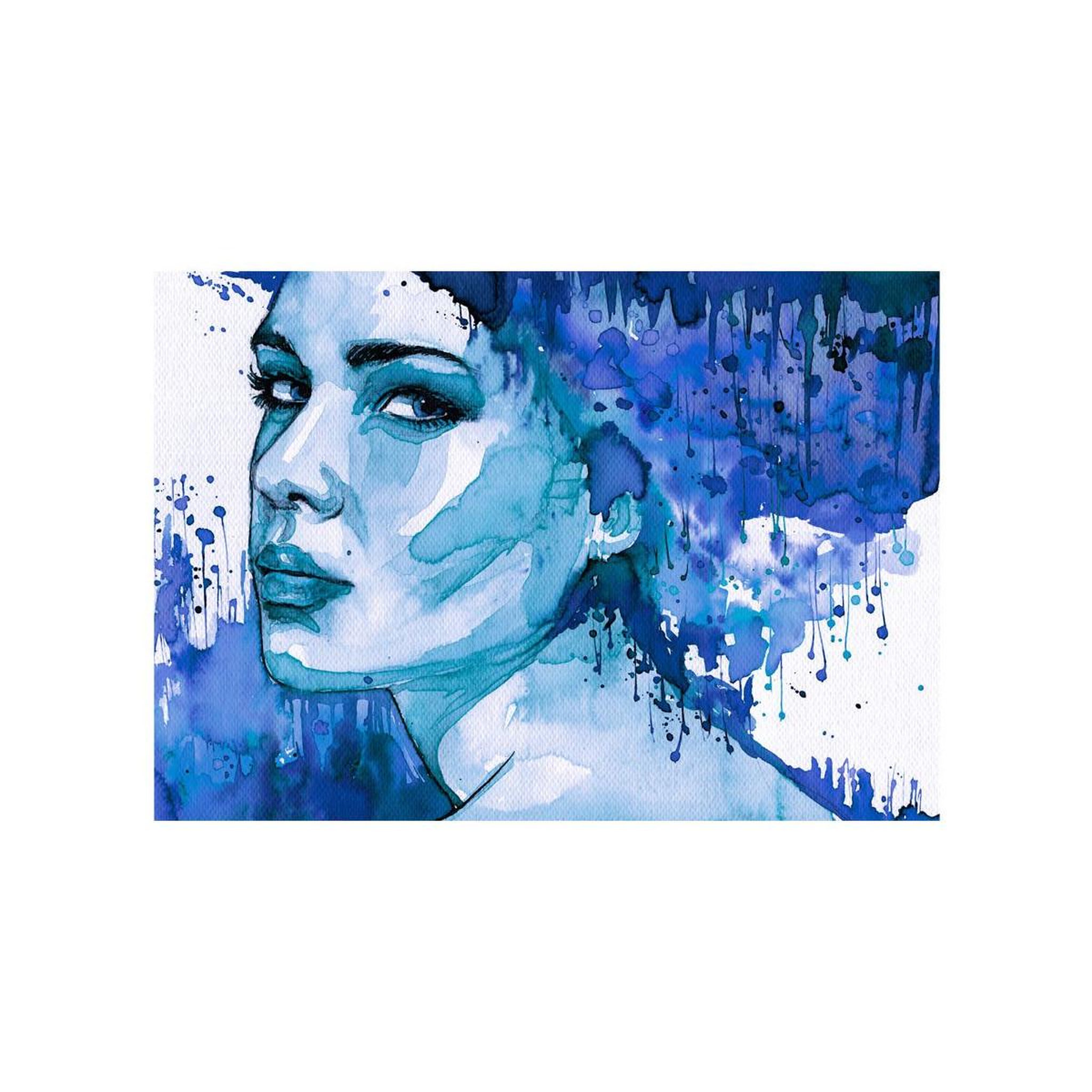 Voir la diapositive 2 : Paris Prix Papier Peint  Blue Lady