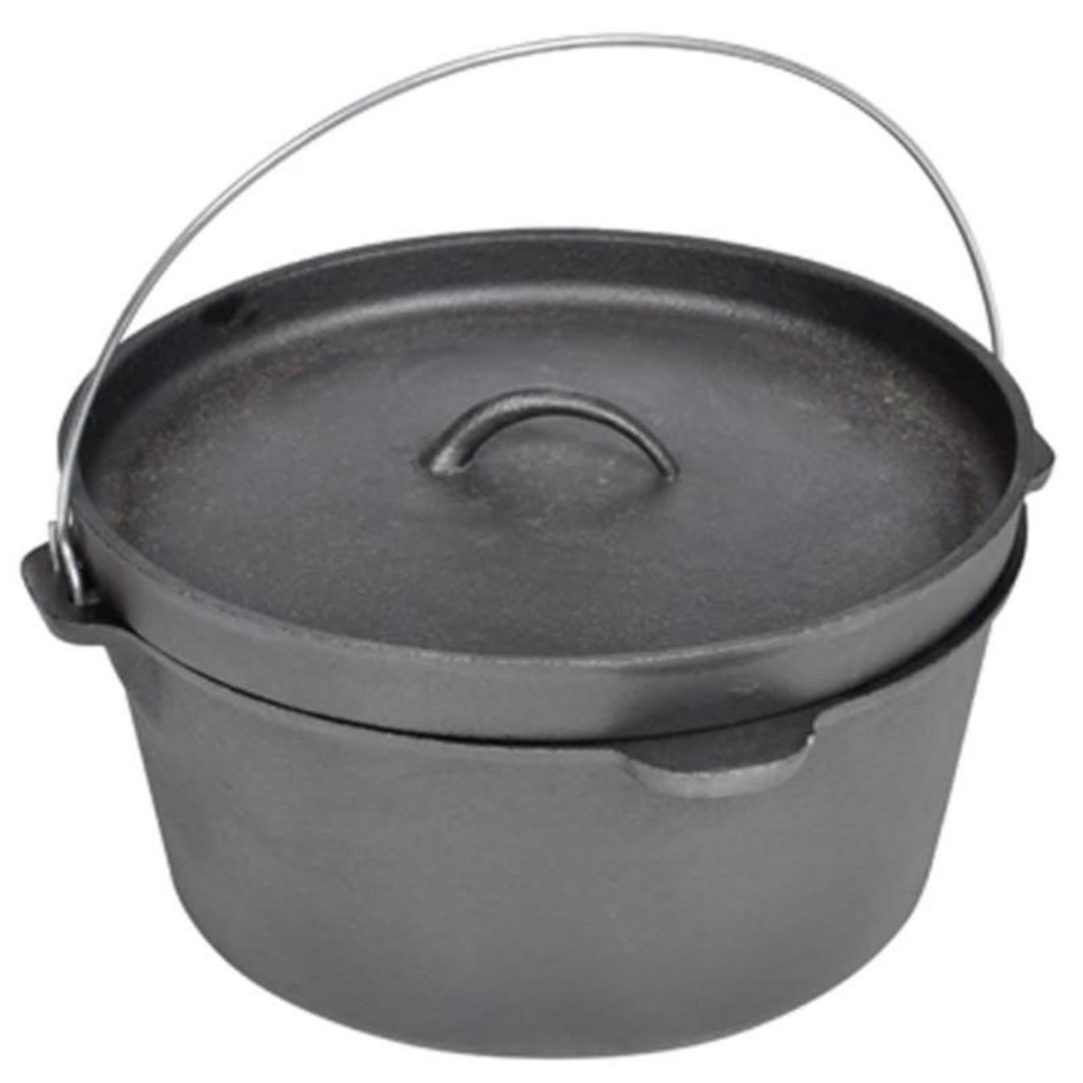 VIDAXL Casserole de cuisson en fonte type four hollandais