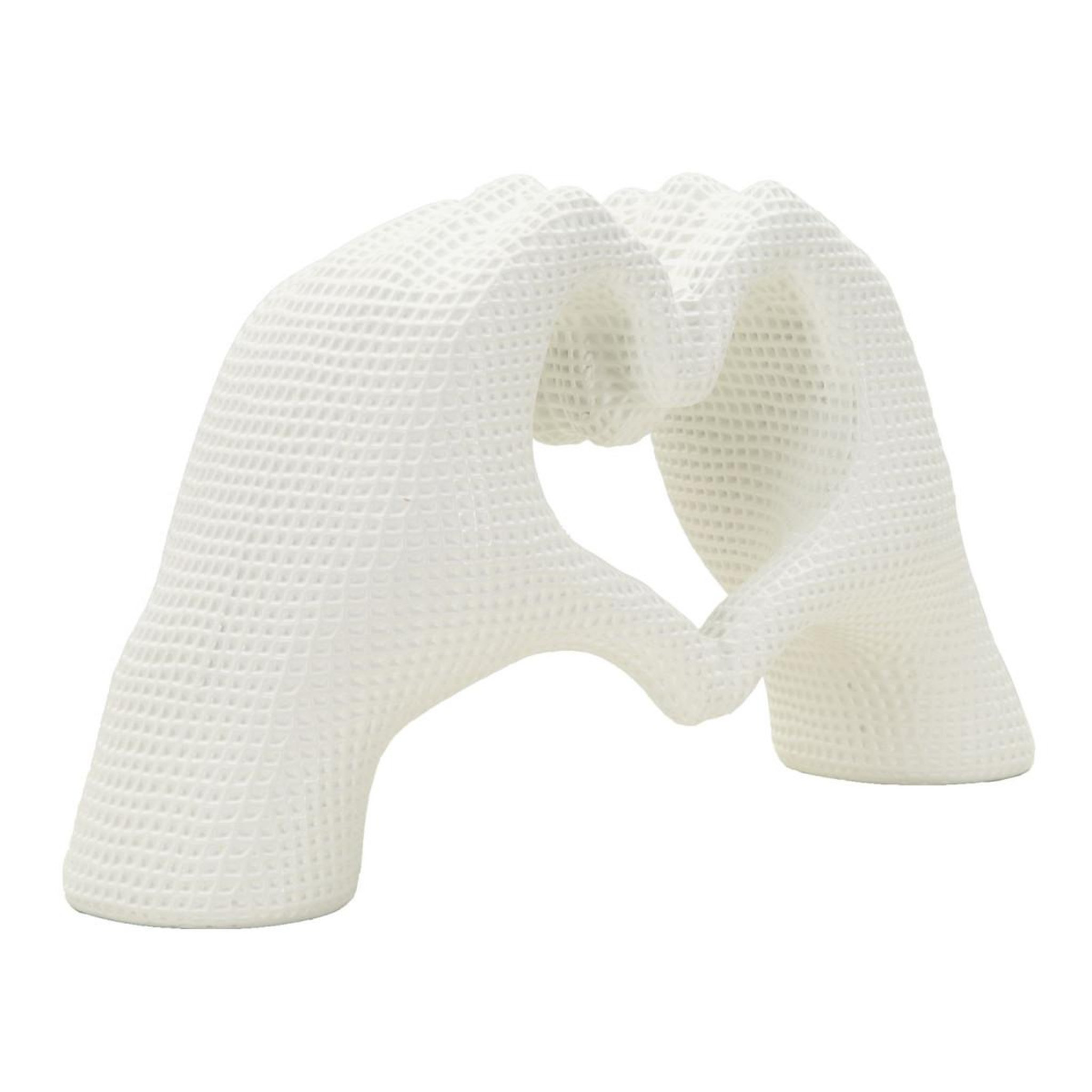 Voir la diapositive 2 : Paris Prix Mains cœur déco  lover  25cm blanc