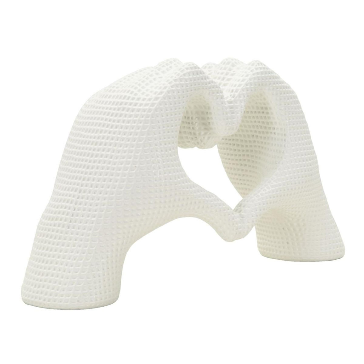 Paris Prix Mains Cœur Déco  Lover  25cm Blanc