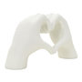 Voir la diapositive 2 : Paris Prix Mains Cœur Déco  Lover  25cm Blanc