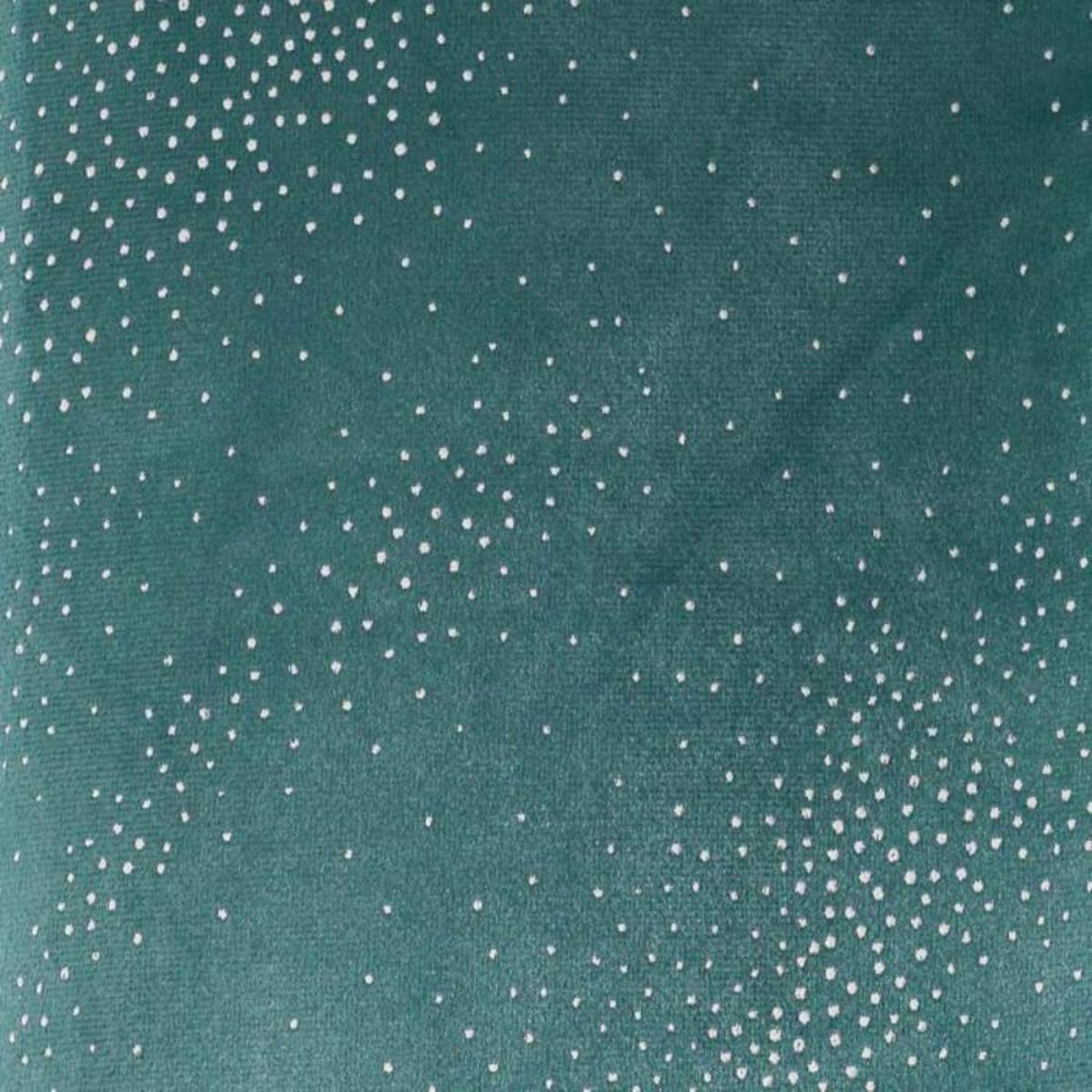 Paris Prix Coussin Velours Déco  Melrose  40x40cm Pétrole