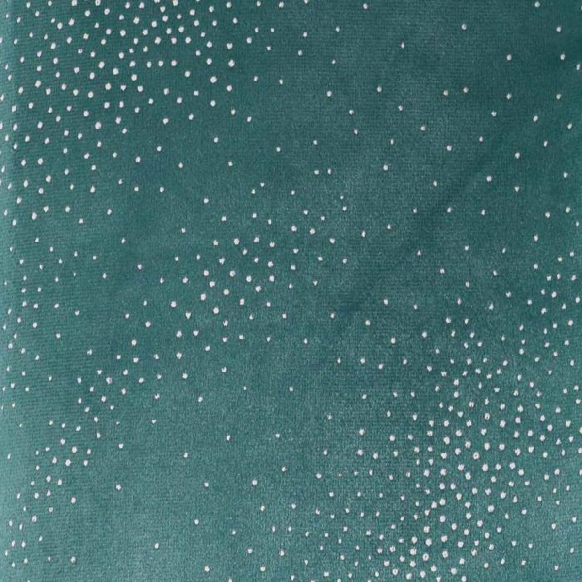 Paris Prix Coussin Velours Déco  Melrose  40x40cm Pétrole