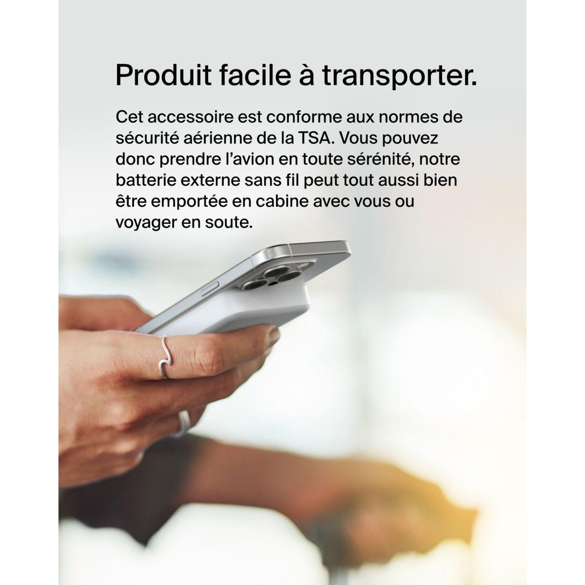 Voir la diapositive 5 : Belkin Batterie externe 8000 mah 15w magsafe avec support