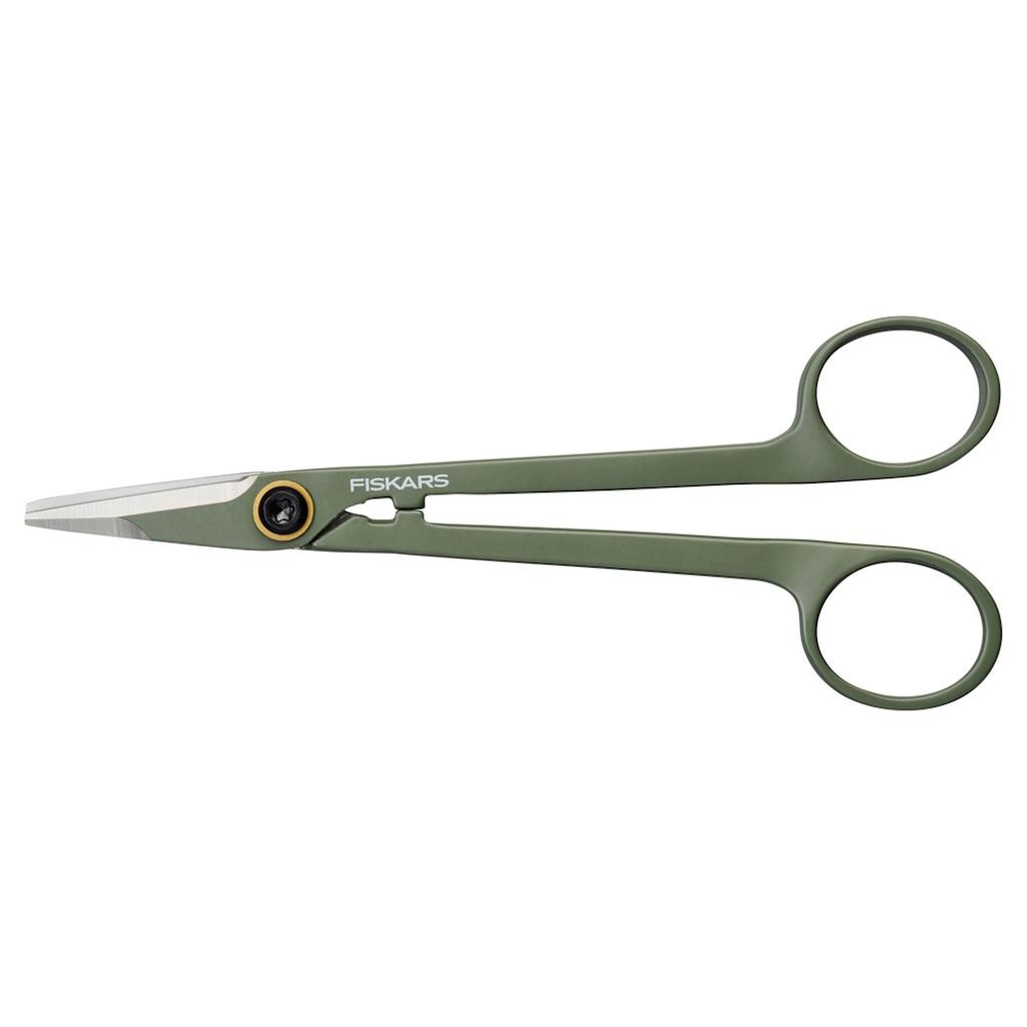 Fiskars Ciseaux d'entretien pour plantes - avec support 17 cm - coupe plantes et fleurs