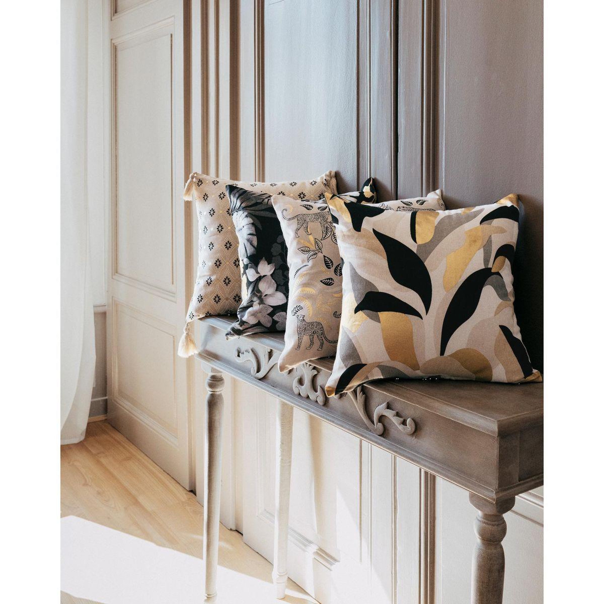 Voir la diapositive 5 : Douceur d'Intérieur Housse de coussin imprimé  yeliz  40x40cm multicolore
