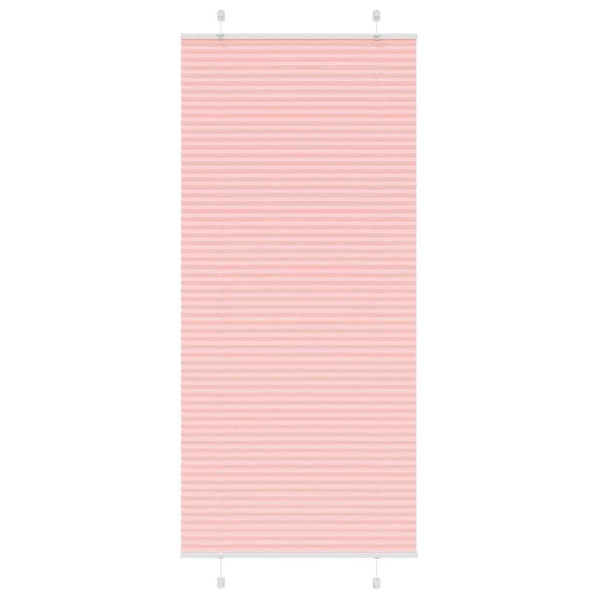 VIDAXL Store plisse rose 100x200 cm largeur du tissu 99,4 cm polyester