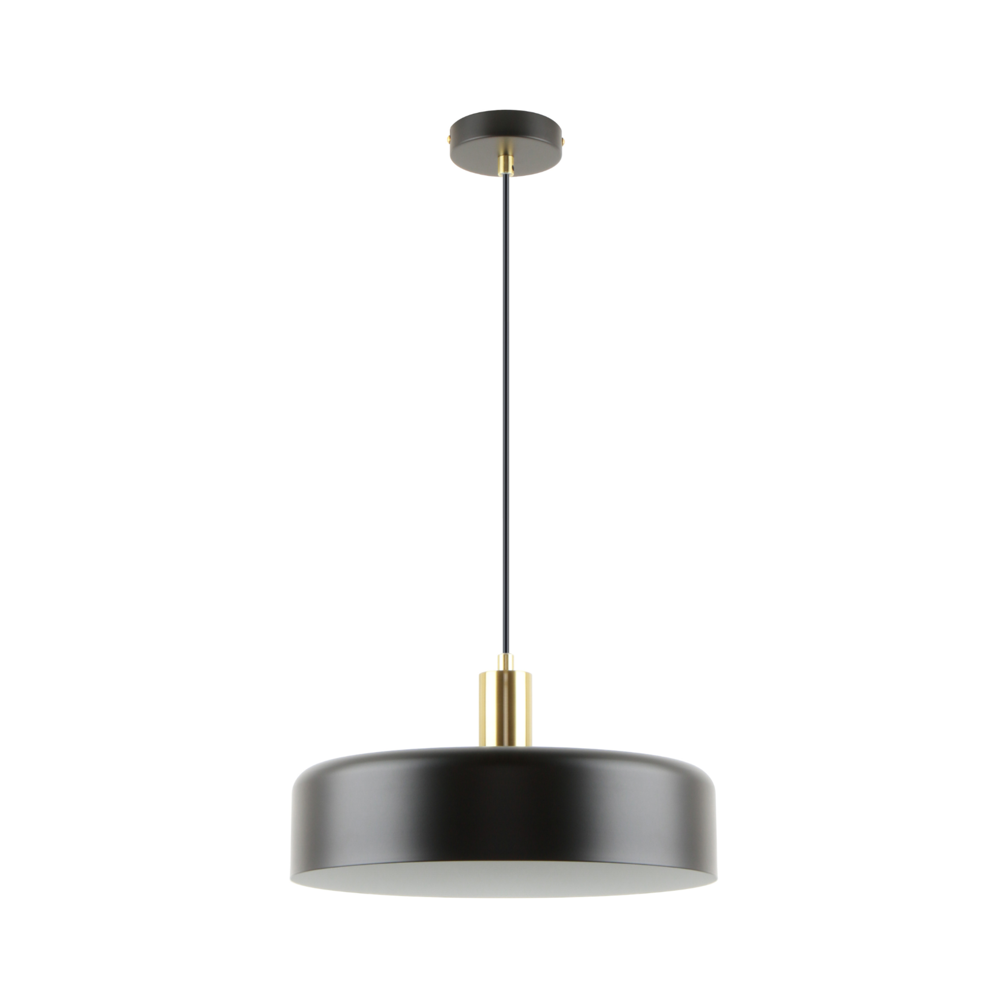 Voir la diapositive 3 : MAISON PAVANE Suspension en métal noir D35 cm-Nox