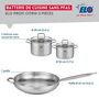 Voir la diapositive 2 : ELO Ensemble de 1 Poêle de cuisson 32 cm et 2 faitouts 16 et 20 cm Elo Profi Citrin