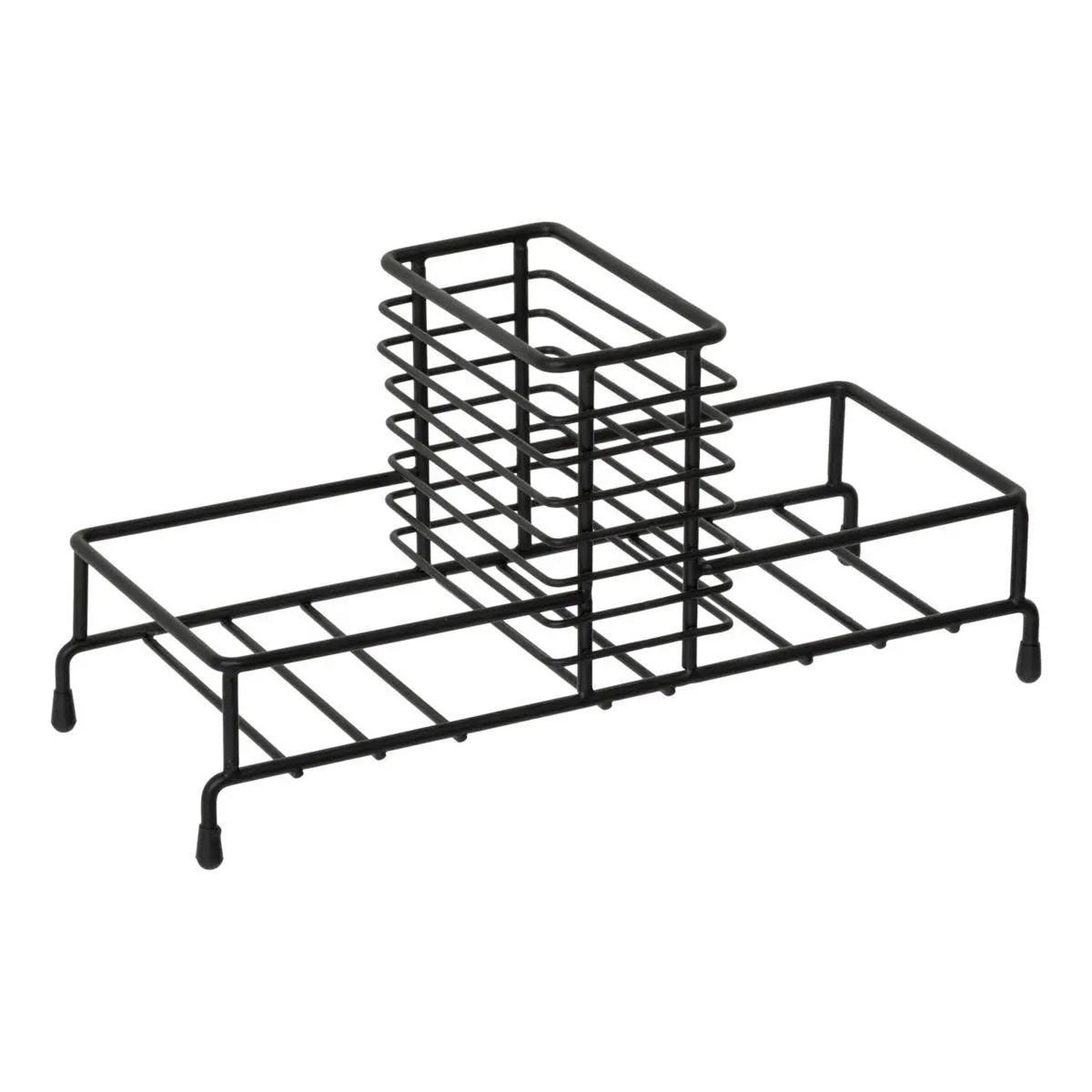 Voir la diapositive 3 : FIVE Distributeur de savon & liquide vaisselle  black edition  23cm noir