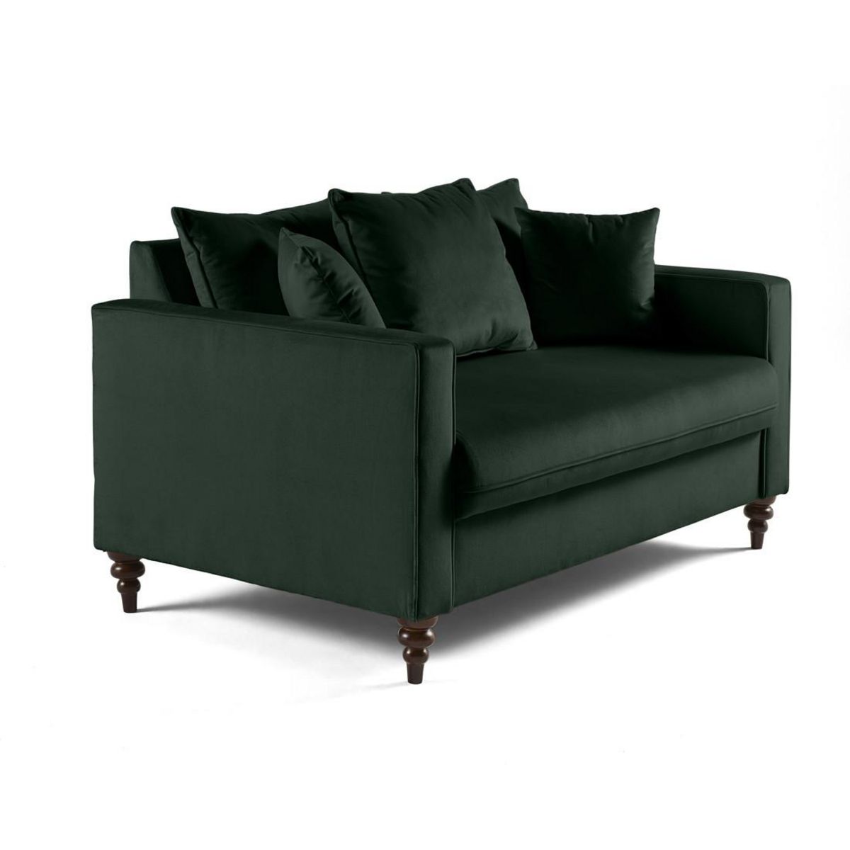 BEST MOBILIER Flamingo - canapé droit 2 places en velours