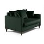 Voir la diapositive 2 : BEST MOBILIER Flamingo - canapé droit 2 places en velours