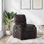 Voir la diapositive 1 : VIDAXL Fauteuil de massage inclinable Marron fonce Tissu
