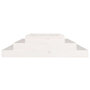 Voir la diapositive 4 : VIDAXL Jardiniere Blanc 110x110x27 cm Bois massif de pin