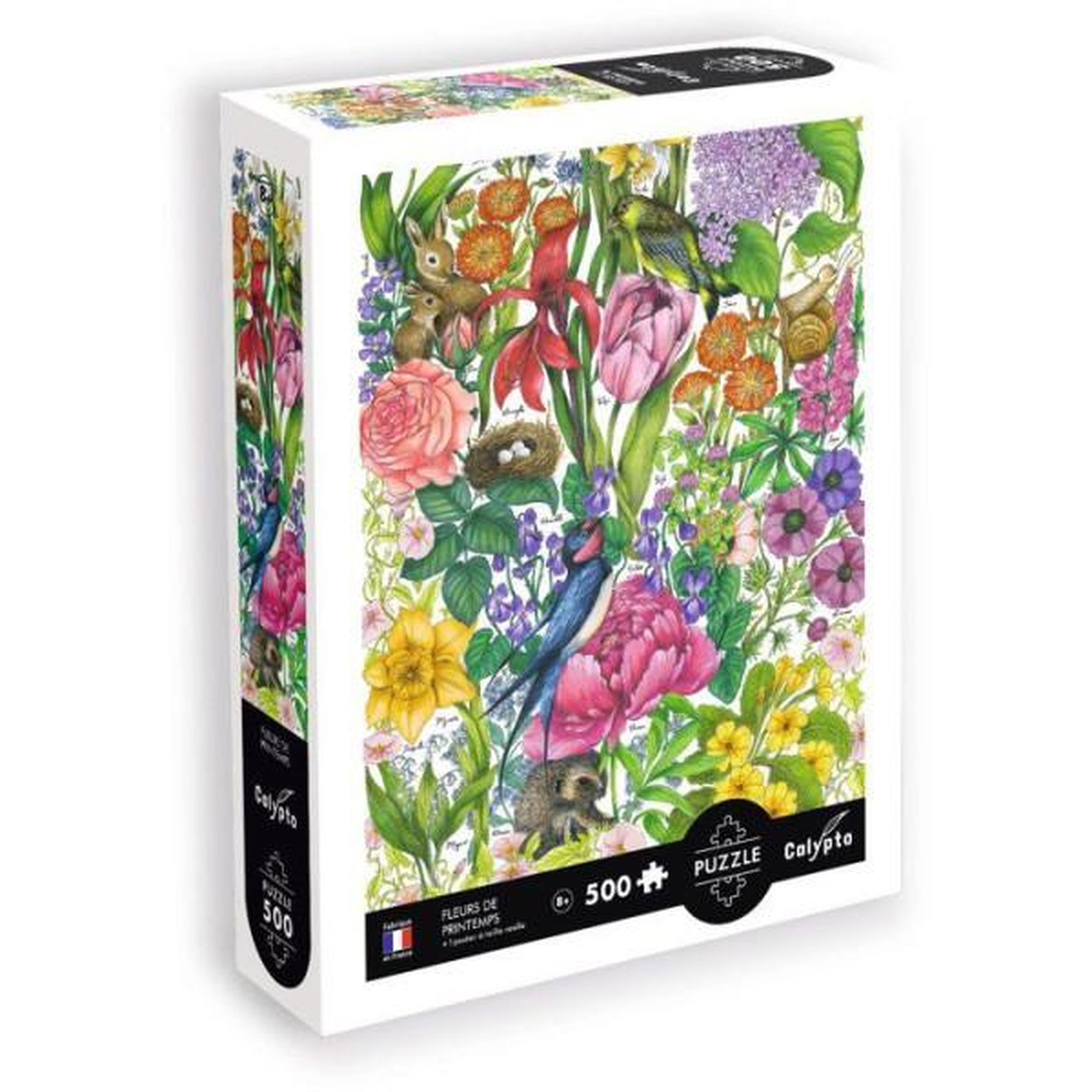 Sentosphere Puzzle - sentosphere - calypto - 500 pieces - les fleurs du printemps - toucher soyeux - des 8 ans