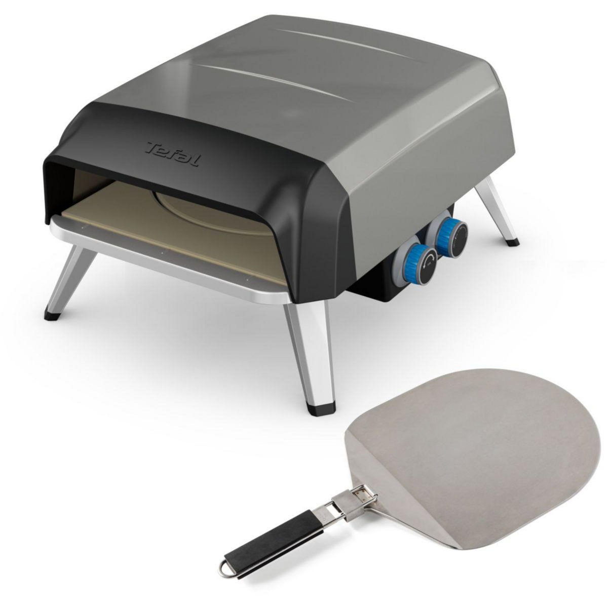 TEFAL Four à pizza gaz Pronto JM412010  pizza 30 cm préchauffage 15 min, jusqu'à 400°C