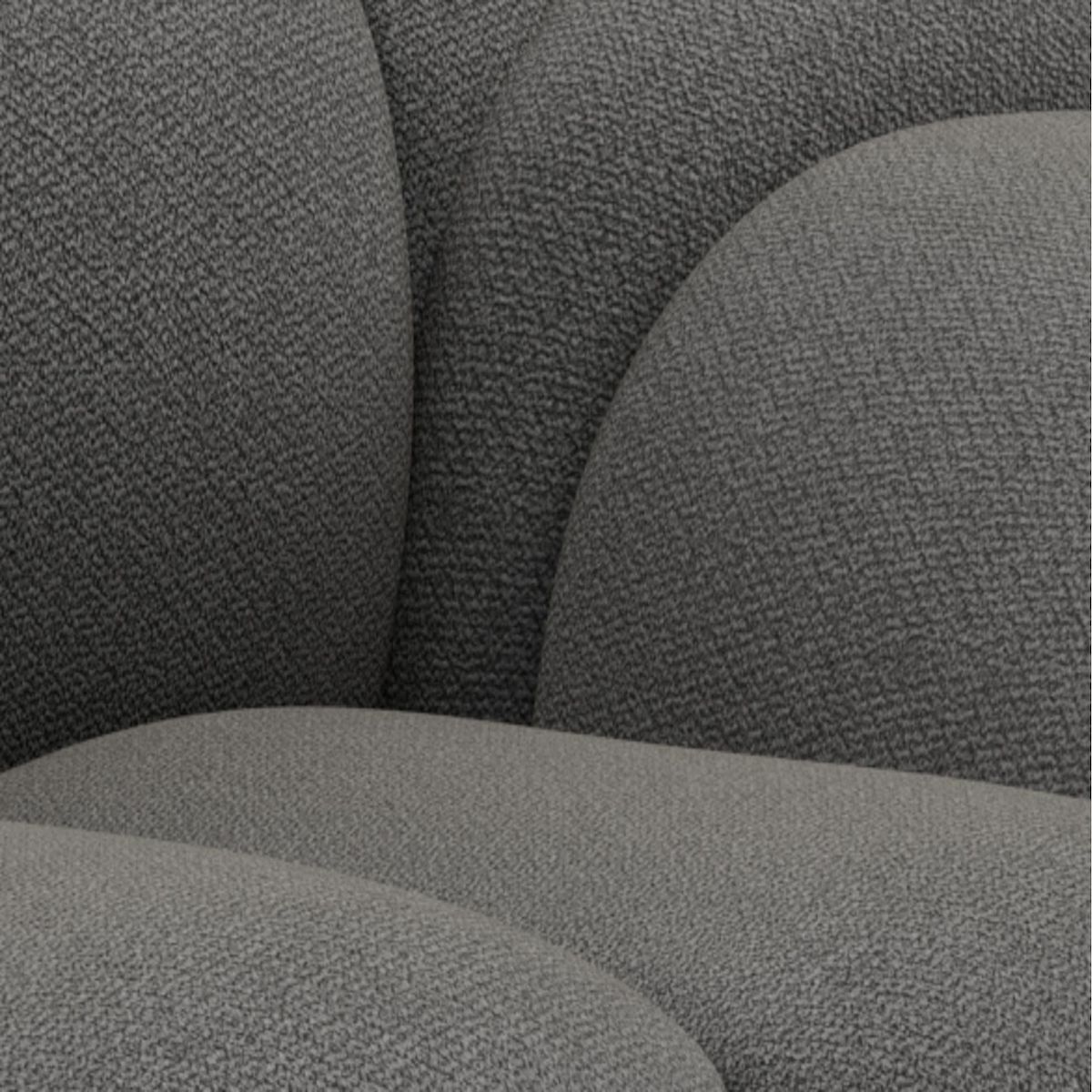 LISA DESIGN Ava - canapé 3 places en velours texturé