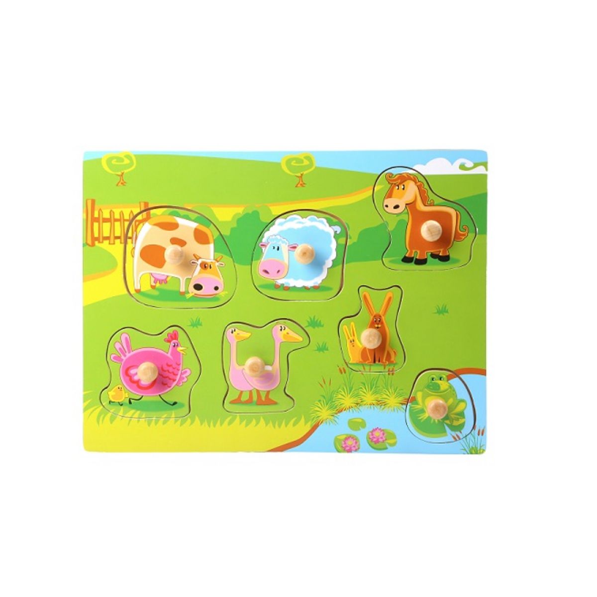 One Two Fun Mon puzzle en bois 7pièces