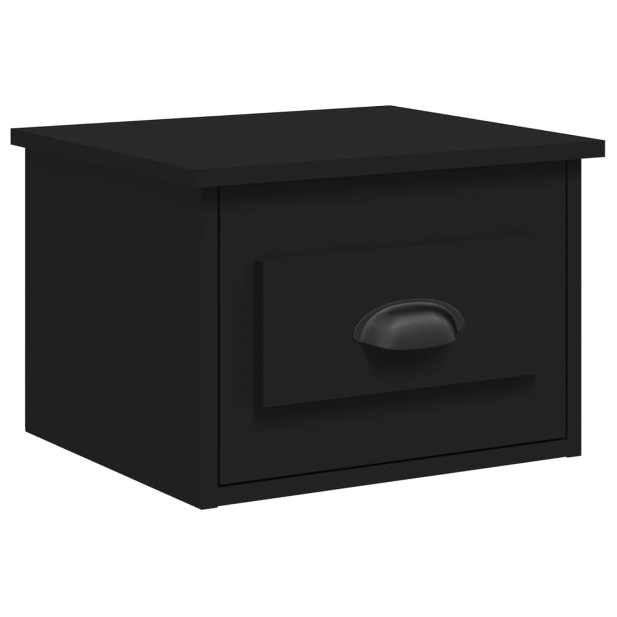 Voir la diapositive 5 : VIDAXL Tables de chevet murales 2 pcs noir 41,5x36x28 cm