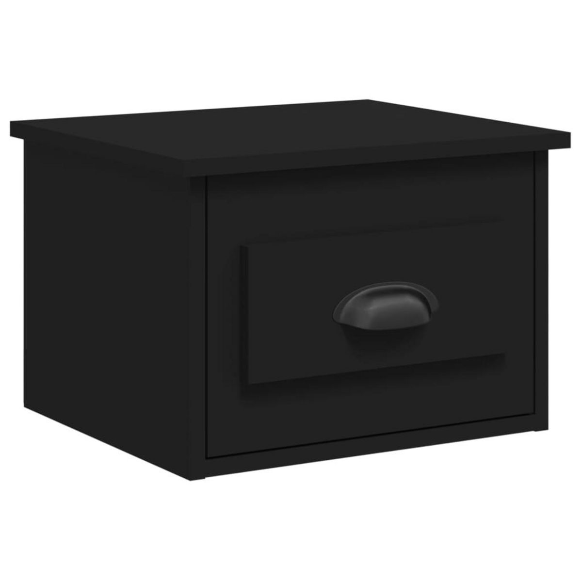 VIDAXL Tables de chevet murales 2 pcs noir 41,5x36x28 cm