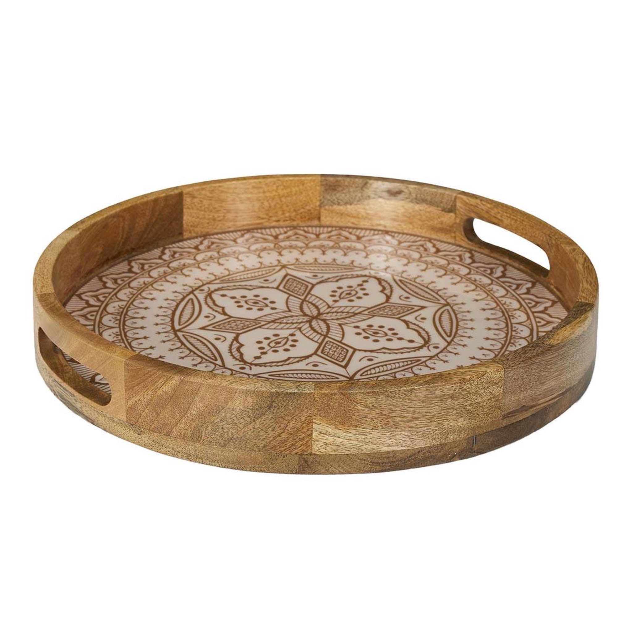 The Home Deco Factory Plateau de service en bois  dune  35cm terracotta