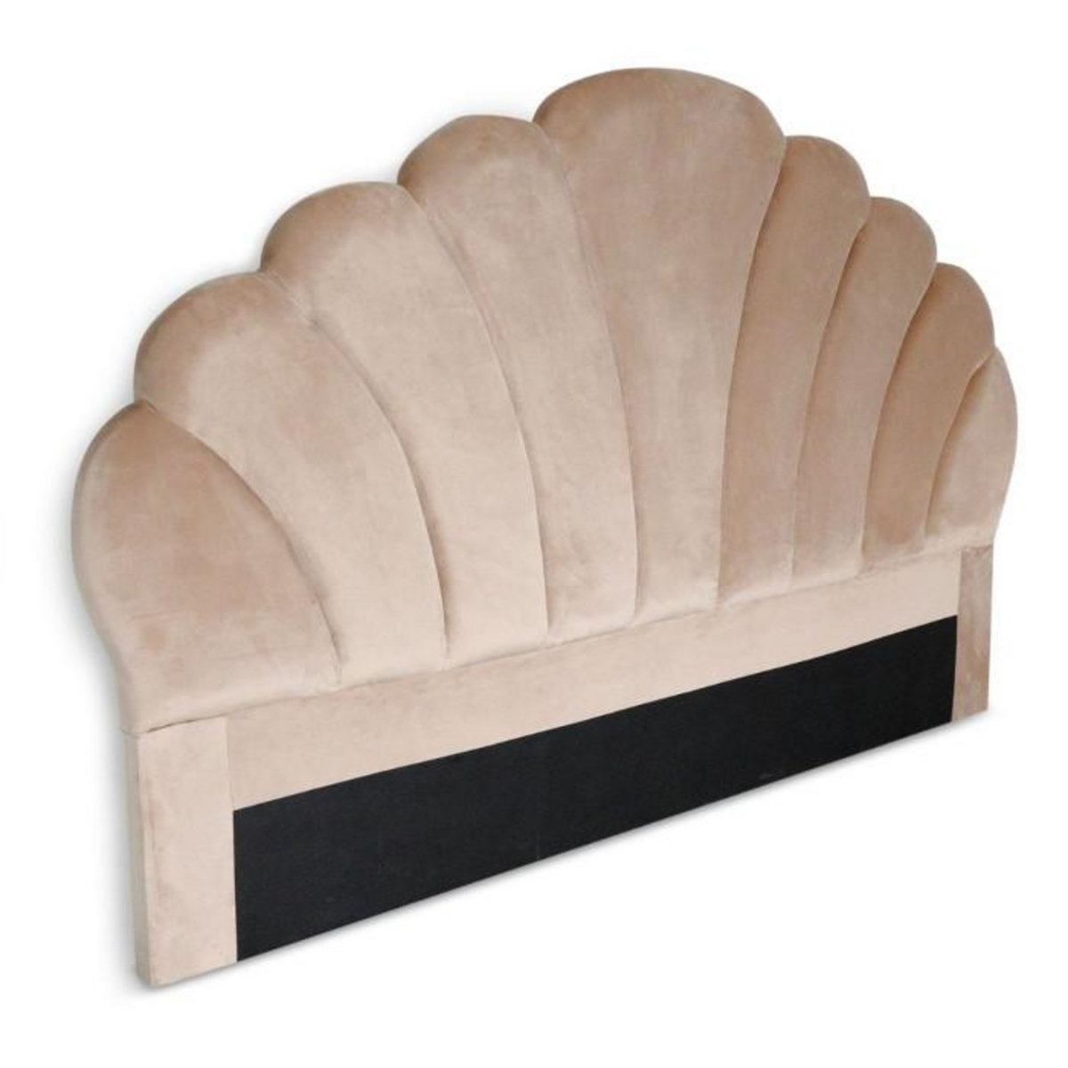 Paris Prix Tête de Lit en Velours  Shelly  160cm Taupe