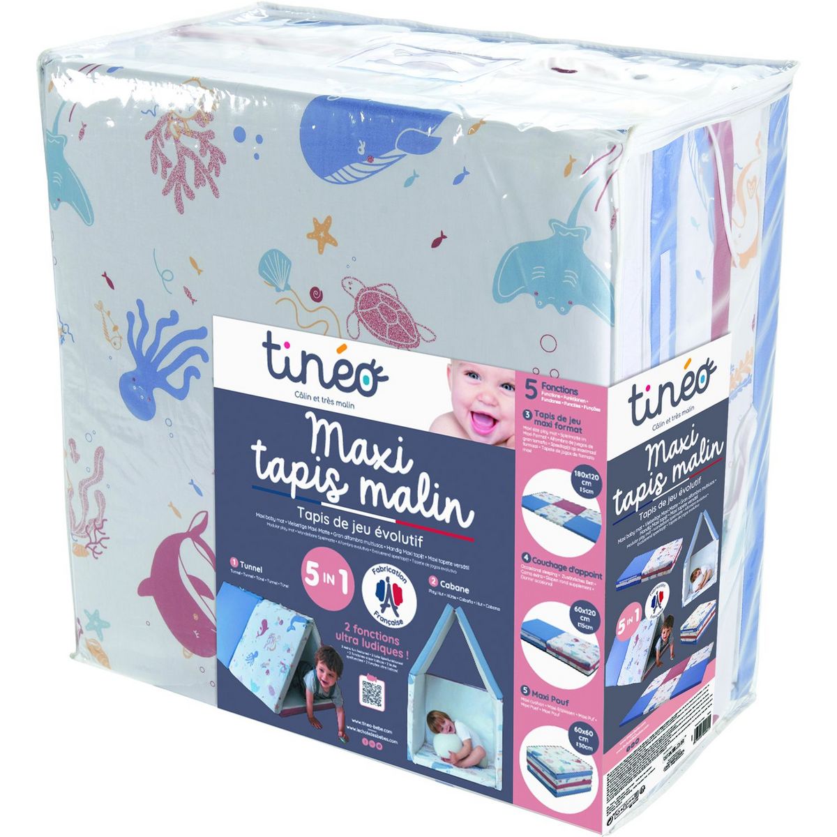 TINEO Maxi Tapis malin - Trésoors de l'Océan 5 en 1