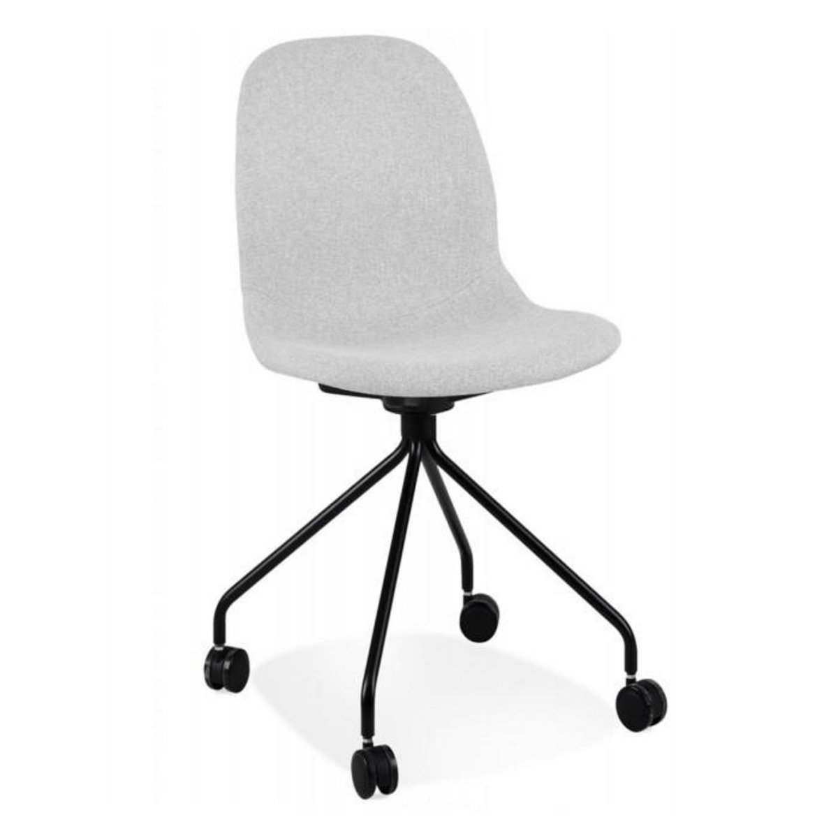 Paris Prix Chaise de Bureau à Roulettes  Tamia  86cm Gris Clair