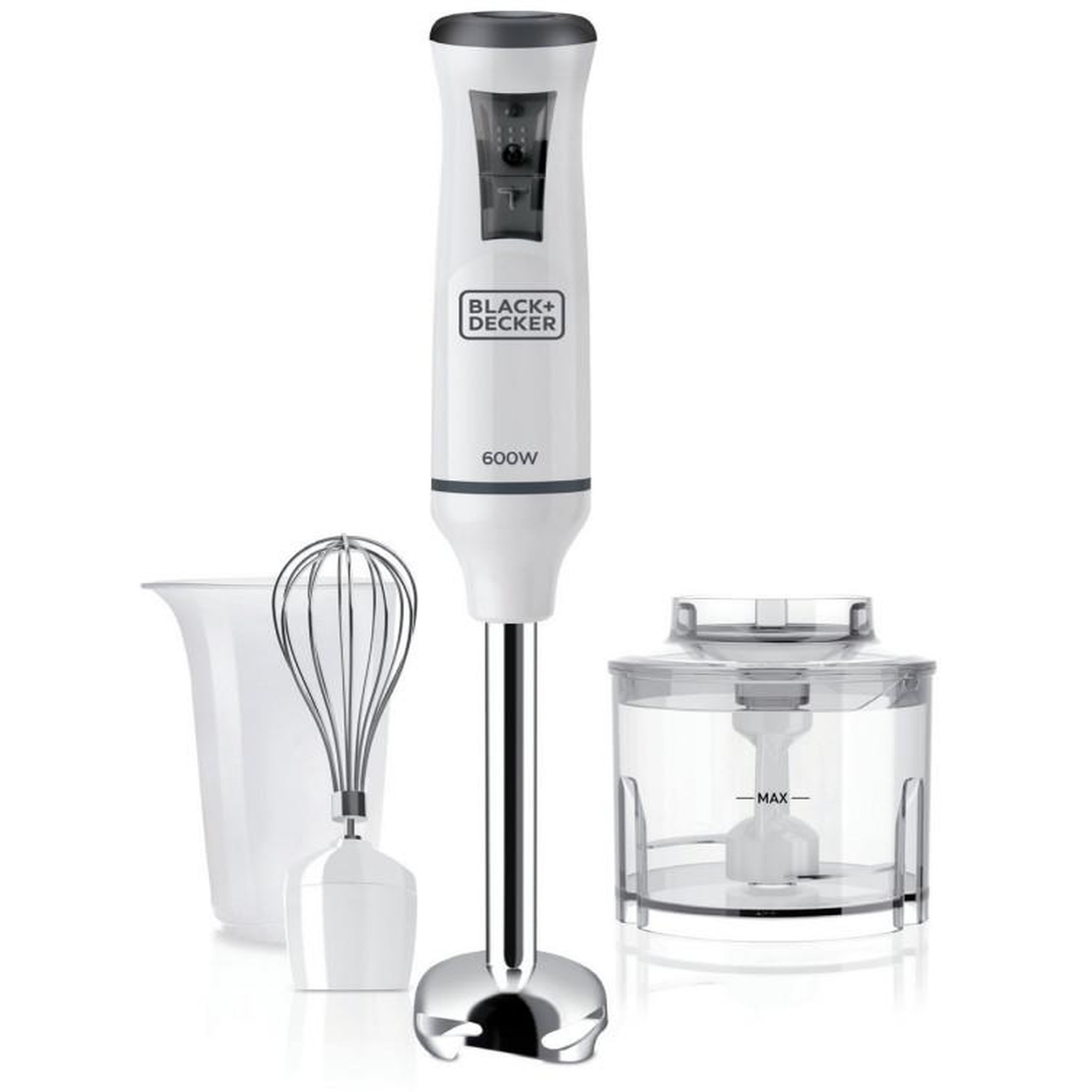 Black et Decker Mixeur plongeant 600w blanc - BXHBA600E