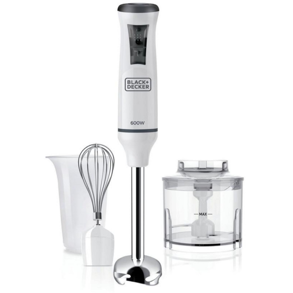 Black et Decker Mixeur plongeant 600w blanc - bxhba600e