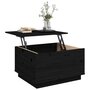 Voir la diapositive 5 : VIDAXL Table basse Noir 60x50x35 cm Bois massif de pin