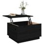 Voir la diapositive 5 : VIDAXL Table basse Noir 60x50x35 cm Bois massif de pin