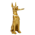 Paris Prix Vide-Poche Statue Chien  Muscle  74cm Or