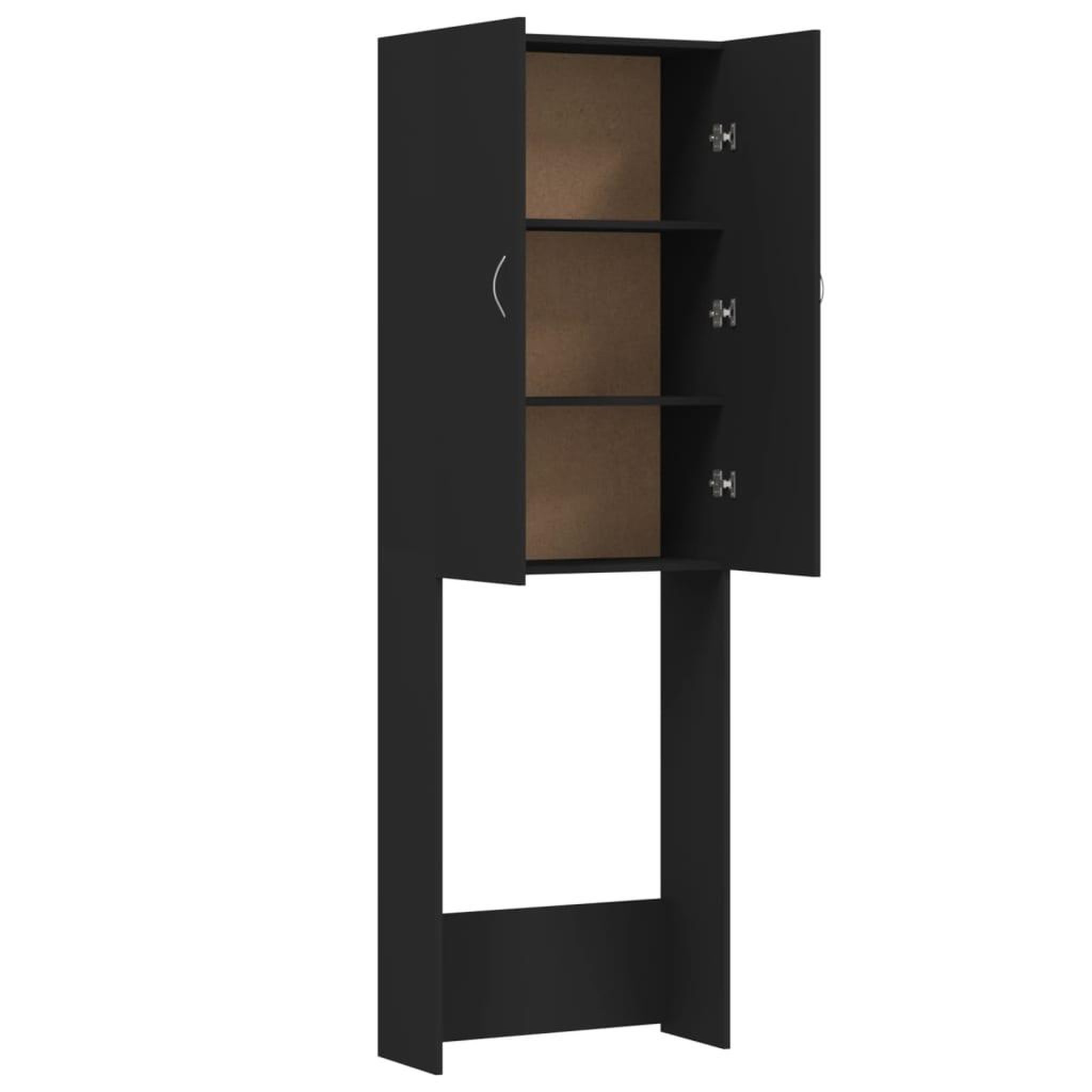 Voir la diapositive 5 : VIDAXL Meuble pour machine a laver Noir 64x25,5x190 cm