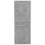 Voir la diapositive 3 : VIDAXL Armoire de salle de bain Gris beton 30x30x80 cm Bois ingenierie