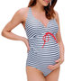 Voir la diapositive 1 : MAMALICIOUS Maillot de bain de GrossesseGris/Bleu Femme Mamalicious Newjose
