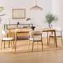 Voir la diapositive 3 : ATMOSPHERA Table à Manger en Bois  Ilona  90x180cm Sable