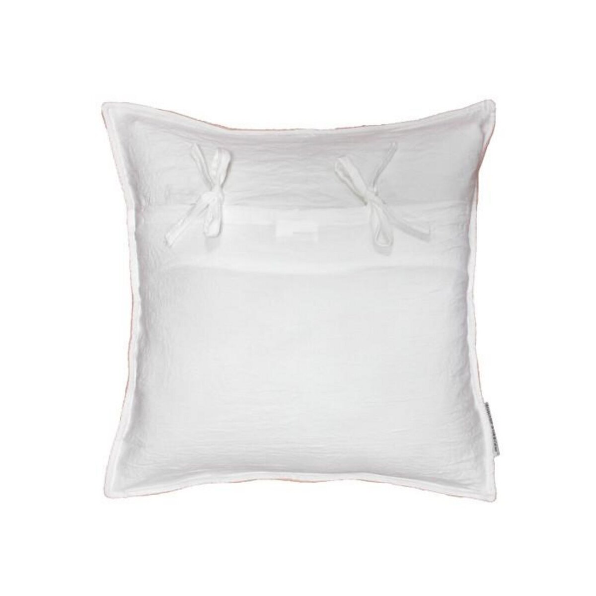 Paris Prix Housse de Coussin  Mellow  40x40cm Rose & Blanc